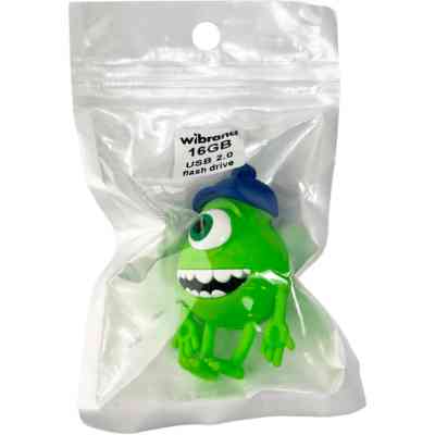 USB флеш накопитель Wibrand 16GB Mike Wazowski Green USB 2.0 (WI2.0/MW16G) Винница