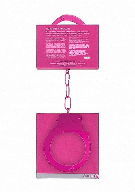 Наручники - Ouch! Beginner's Handcuffs Pink Sex Aura Київ - фото 3
