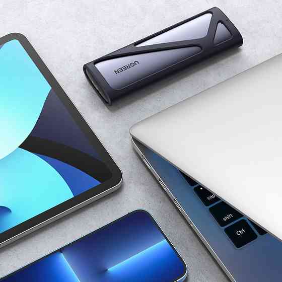 Зовнішня кишеня для SSD M.2 (NVME) M-KEY UGREEN 3.1 GEN2 CM400 сіра Винница