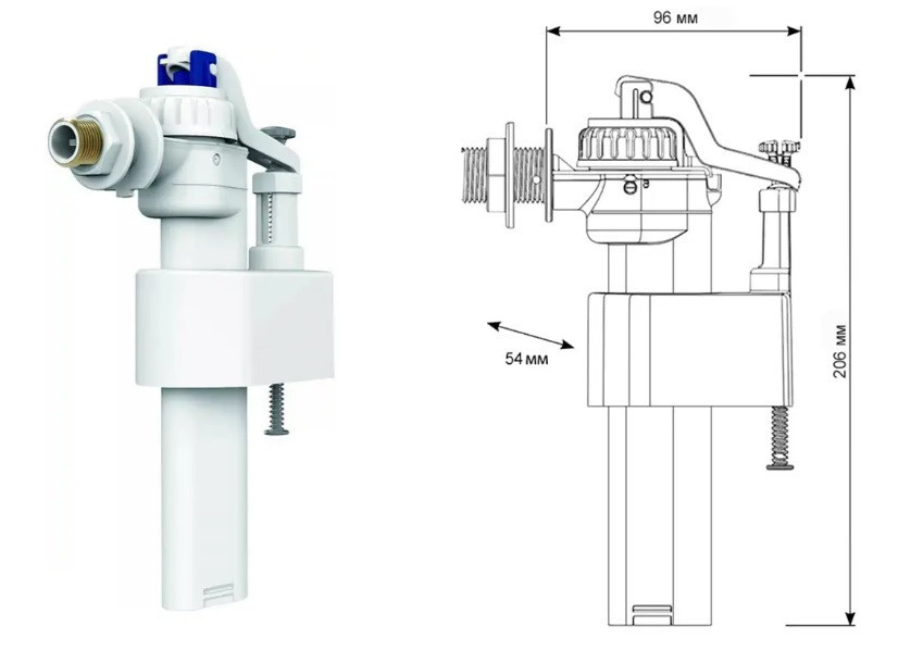 Клапан заполнения SIAMP Brio 751-1/2L (000031810) Киев - изображение 3