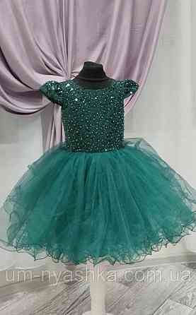 Ошатне зеленое плаття на дівчинку на 2-4 роки Костюм Ялинка, Зелене плаття Ялинка Кривий Ріг