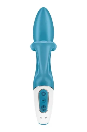 Вібратор кролик Satisfyer Embrace Me з потрійним відростком для стимуляції клітора, блакитний Sex Aura Київ
