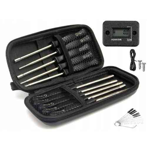 Набор отверток 10шт и тахометр для регулировки карбюраторов, чехол Винница