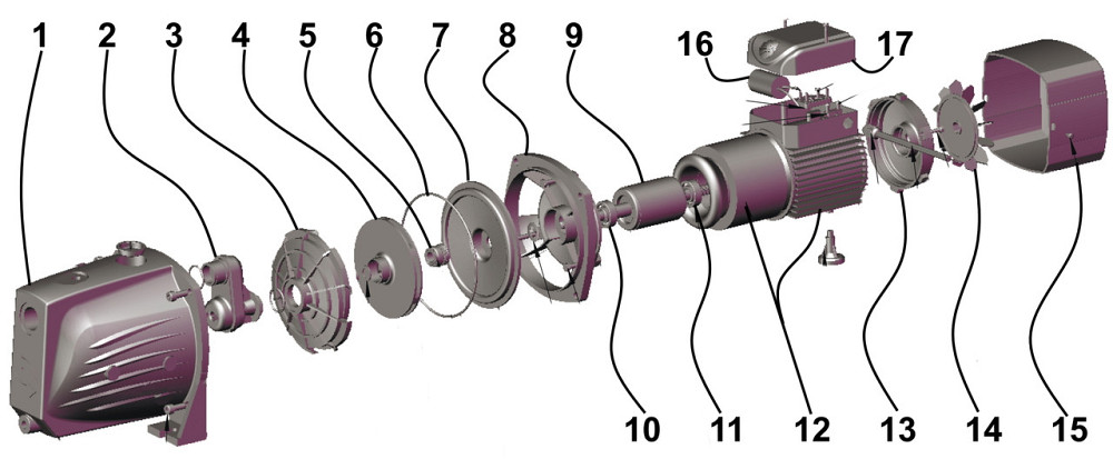 Насос відцентровий Optima JET100 PRIME 1,1кВт (000016261) Київ - фото 5