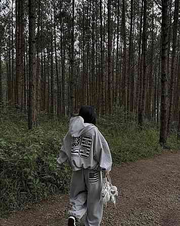 Жіночий теплий оверсайз костюм двійка з накатом трьохнитка на флісі Одеса