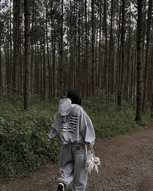 Жіночий теплий оверсайз костюм двійка з накатом трьохнитка на флісі Одеса - фото 6