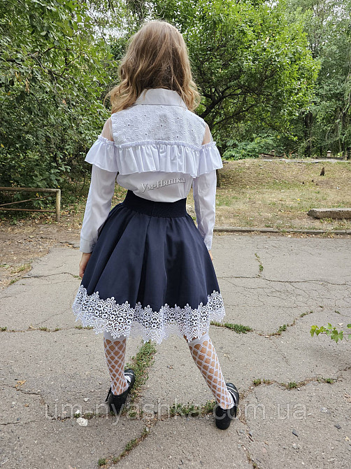 Красивая школьная блузка с длинным рукавом 134 Кривой Рог - изображение 7