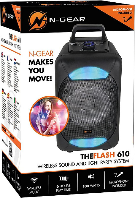 Мобільна акустична система портативна Bluetooth USB колонка N-GEAR MP3 Flash 610 Дніпро - фото 4