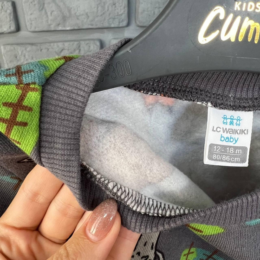 Дитяча Кофта LC Waikiki Сіра 9-12міс (74-80см) пакунок малюка Киев - изображение 2