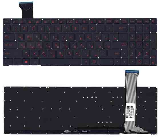 Клавиатура для ноутбука Asus ROG GL552 с красной подсветкой (Light Red), Black, (No Frame) RU Вінниця