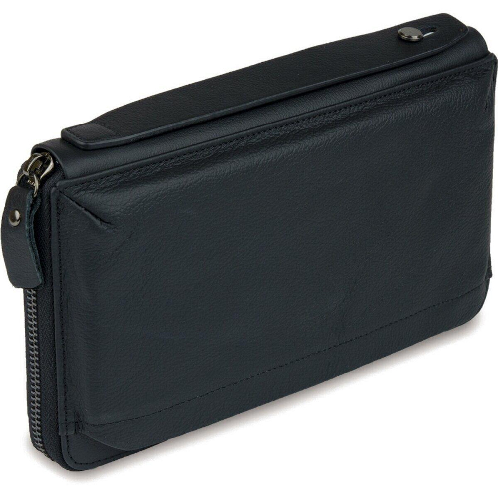 Мужской клатч-барсетка с ремешком на руку Черный (Vintage) Киев - изображение 6