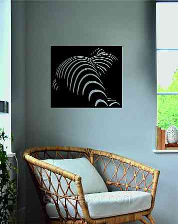 Декоративное настенное Панно «Женское Тело», Декор на стену 110*94 см, Черный Киев