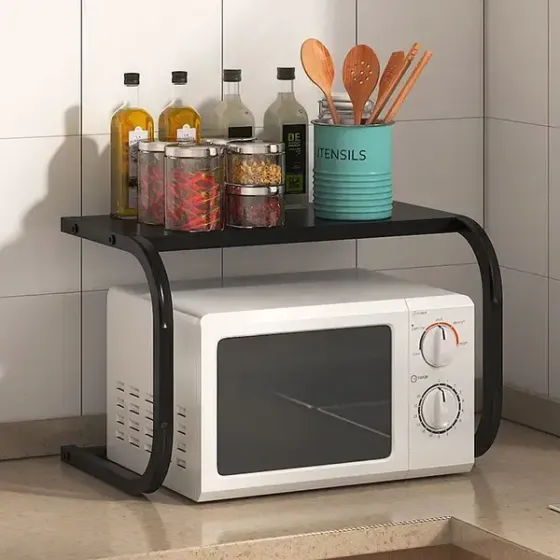 Полочка для микроволновки 53х32х32см / Подставка для микроволновки / Настольная полка органайзер Коломия