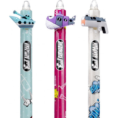 Ручка шариковая Yes Comic machines автоматическая 0,7 мм синяя (412004) Винница - изображение 5