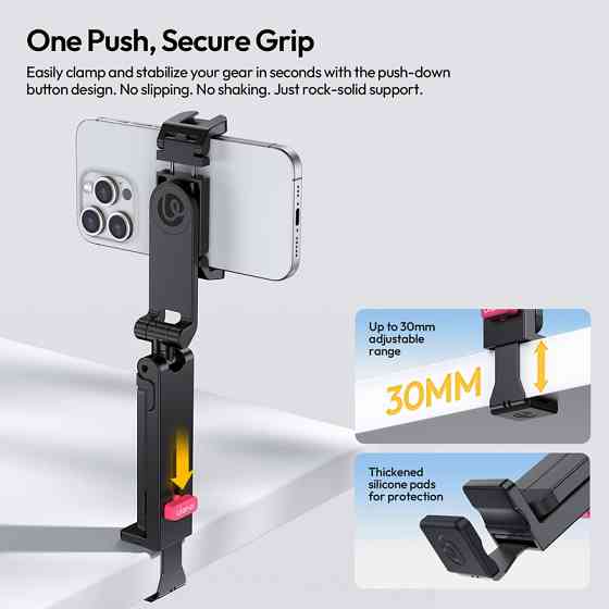 Тримач для телефону штатив Ulanzi MA89 MagLock Phone Holder Tripod Black Одеса