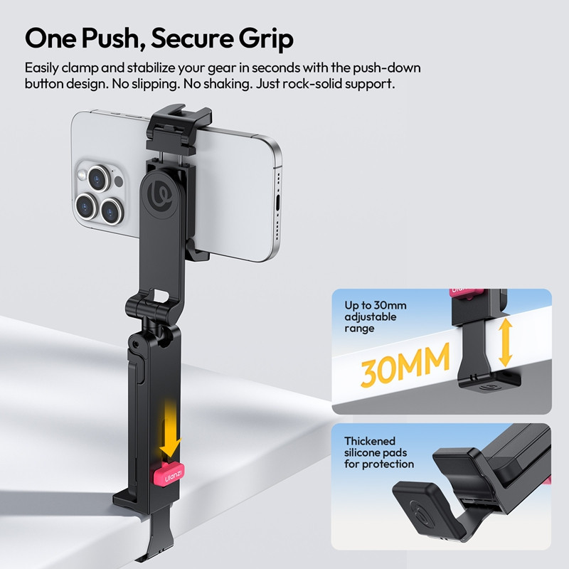 Тримач для телефону штатив Ulanzi MA89 MagLock Phone Holder Tripod Black Одеса - фото 4