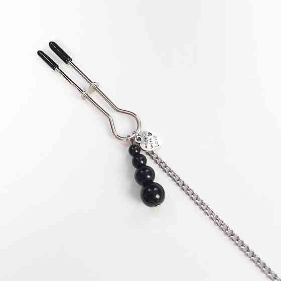 Затискач для сосків та клітора Art of Sex - Nipple and clit clamps Black Pearl Sex Aura Київ
