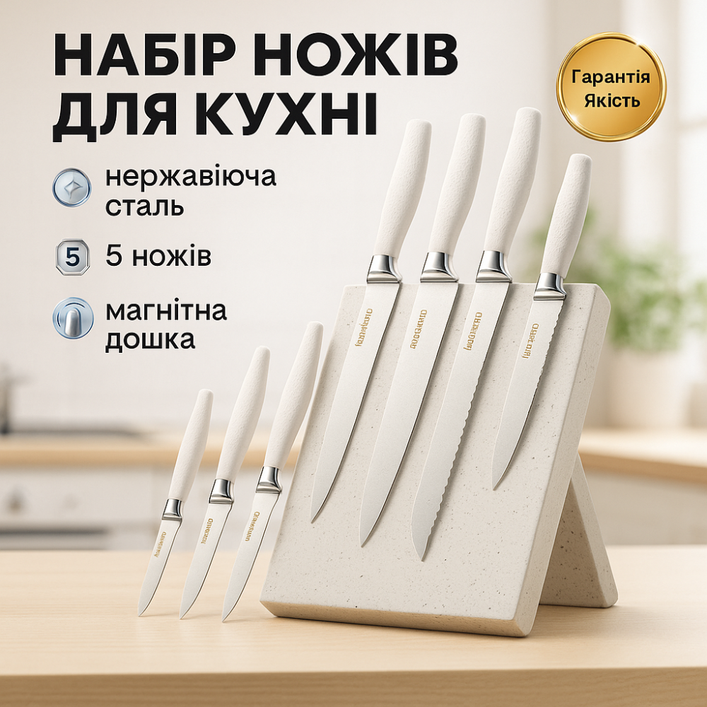 Хорошие ножи для поваров, Професиональный кухонный набор ножей, Набор кухонных ножей для поваров JD-76 Львов - изображение 3