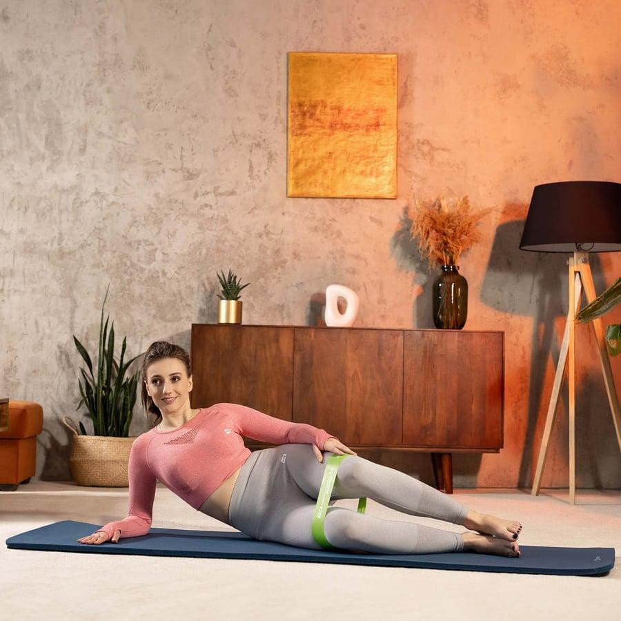 Коврик для йоги Hop-Sport HS-NB016GM NBR 1,5см темний морський Київ - фото 4