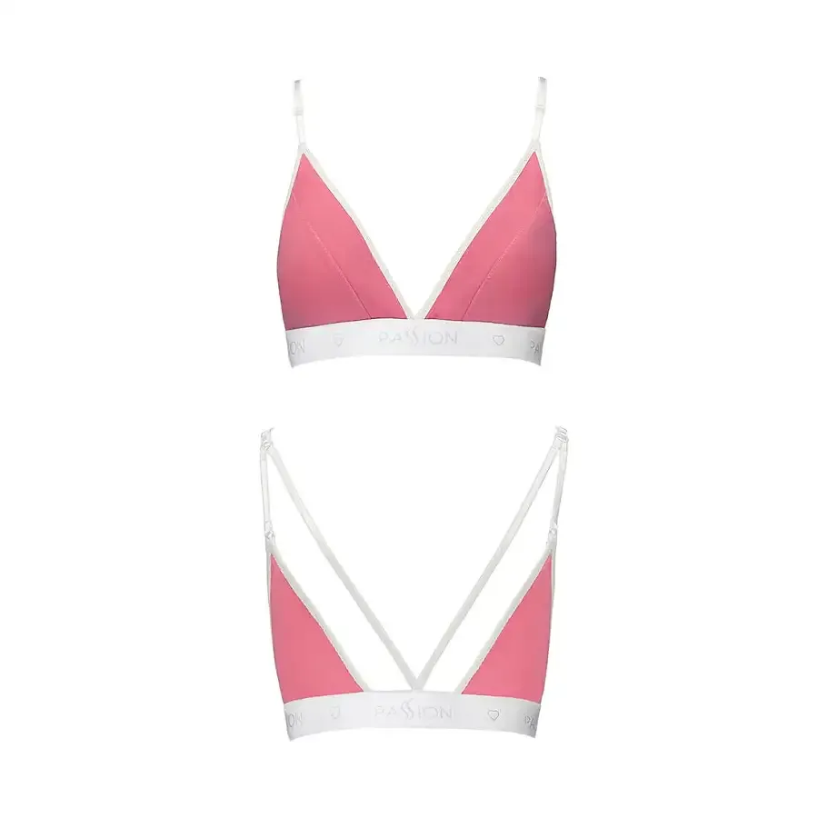 Спортивний топ з подвійними бретелями Passion PS007 TOP M, pink Львів - фото 4