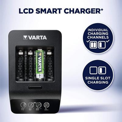 Зарядное устройство для аккумуляторов Varta LCD Smart Plus CHARGER +4*AA 2100 mAh (57684101441) Винница - изображение 7