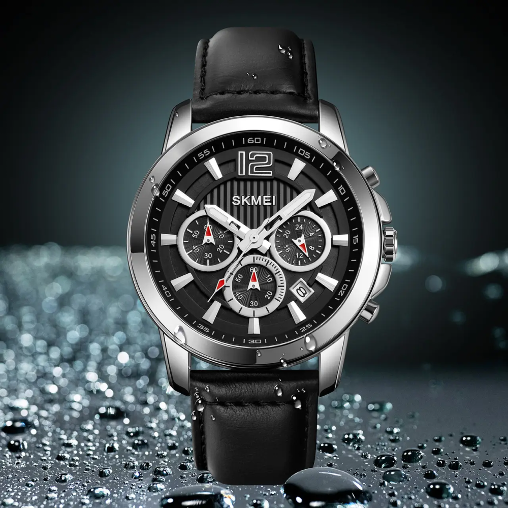 Годинник чоловічий наручний Skmei 1989 (Сріблястий з чорним) Вінниця - фото 5