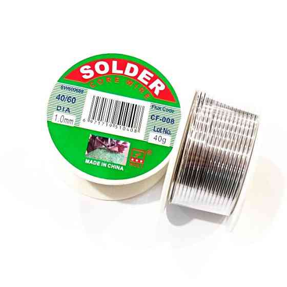 Припой Олово для пайки SOLDER 1мм, 40г. Днепр