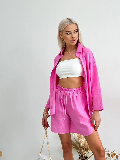 Льняной костюм жіночій Барбі 42/46 Харків - фото 3