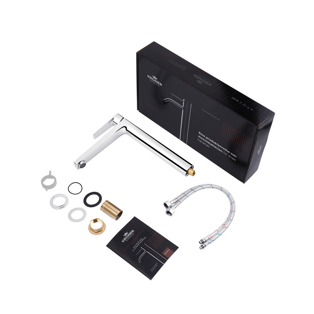 Змішувач для раковини високий Kroner KRP Eifel - C010-3 Київ - фото 14