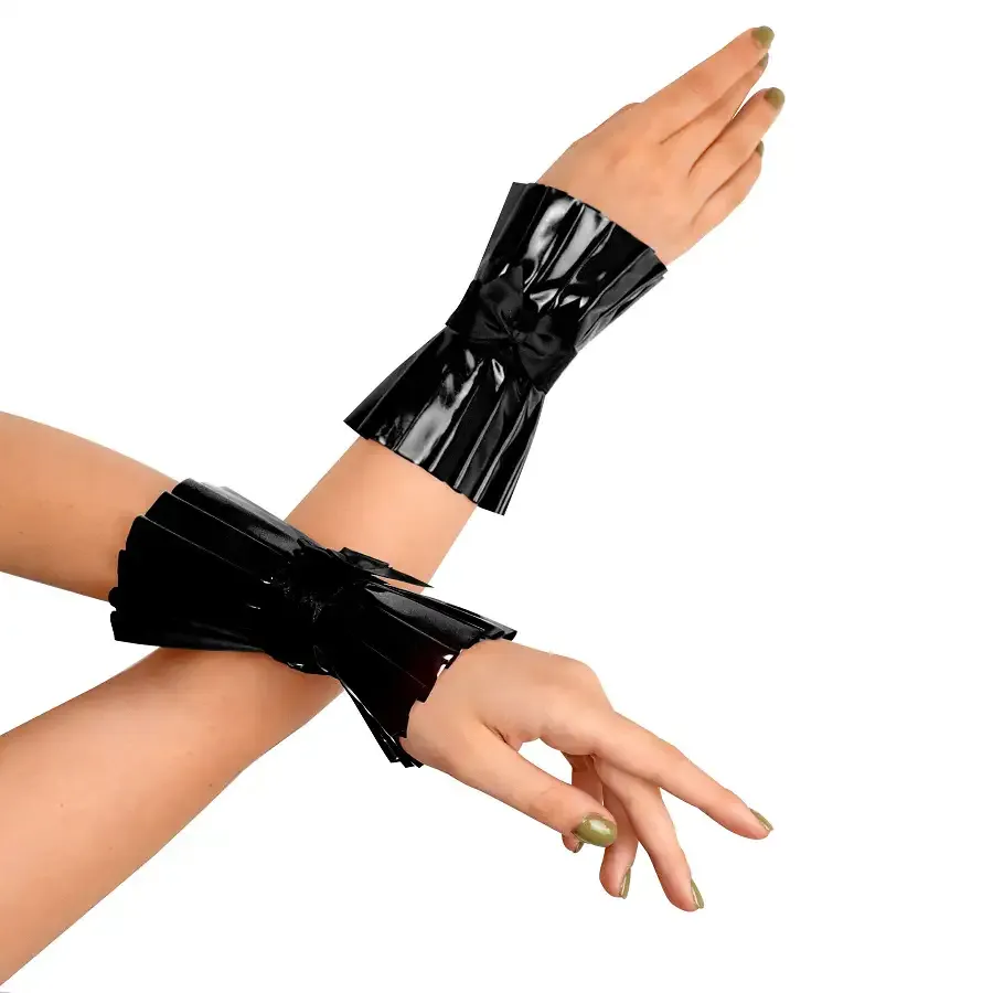 Плісовані манжети на руки Art of Sex - Eva, колір чорний Львів - фото 2