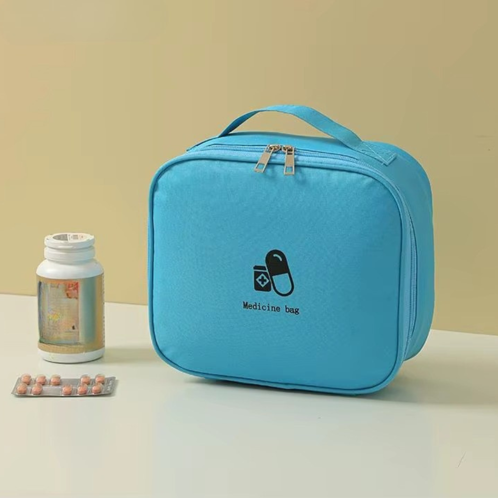 Комплект сумок для медикаментів дорожні органайзери для подорожей, аптечки для ліків, блакитна Кам'янець-Подільський - фото 3