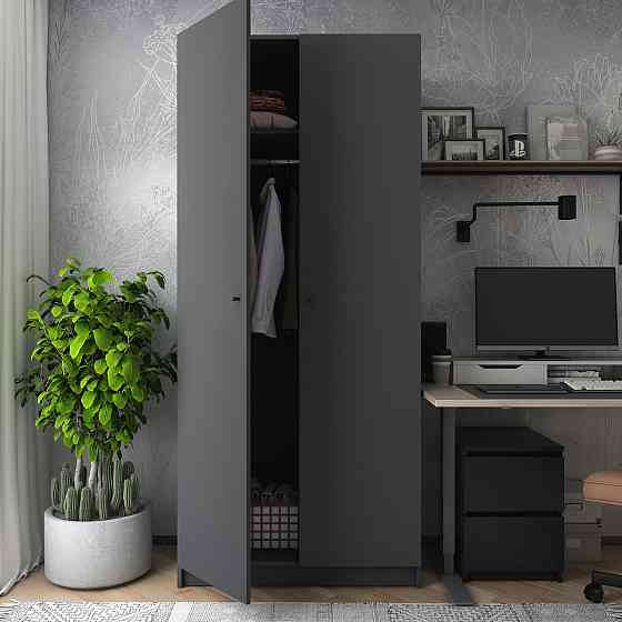 Шафа розпашна для одягу Doros Промо 90х48х204 см Графіт (DRS-011199) Львів