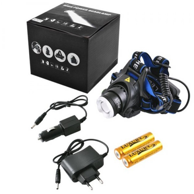 Налобний ліхтар для туризму риболовлі та полювання Police BL-6699 (204C), Налобний ліхтар для електрика WX-31 Львів - фото 2