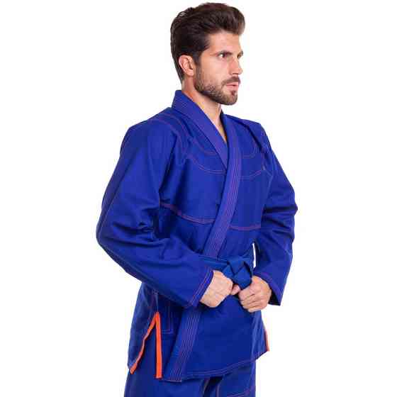 Кимоно для джиу-джитсу (без пояса) VELO VL-6651 размер 140-200см синий Спортивная форма Киев