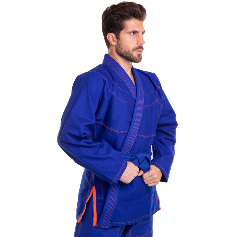 Кімоно для джиу-джитсу (без пояса) VELO VL-6651 розмір 140-200см синій Спортивна форма Київ - фото 4