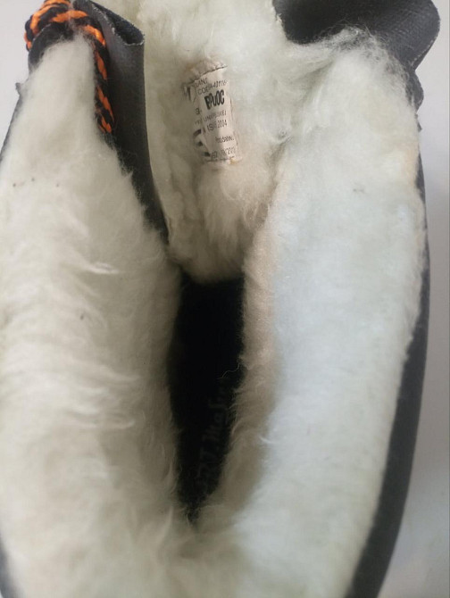 Утеплені робочі Гомілкові черевики (берці) з пресованої шкіри з металевим носком Киев - изображение 2