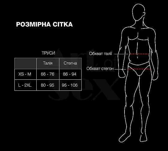 Чоловічі труси з сітки Art of Sex — Demir, колір чорний, розмір L–2XL Sex Aura Київ