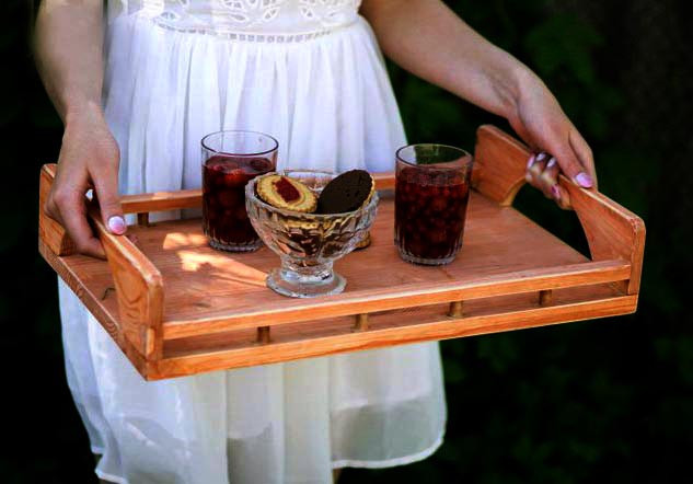 Поднос деревянный 