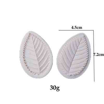 Силіконовий молд Листя 45 на 72 мм білий Київ