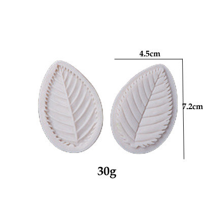 Силиконовый молд Листья 45 на 72 мм белый Киев - изображение 2