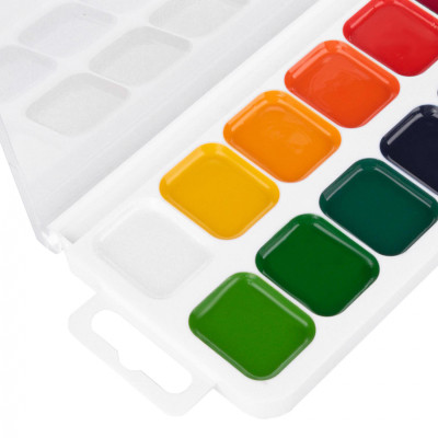 Акварельные краски Yes Orange Line 18 кольорів б/п (110300) Винница - изображение 3