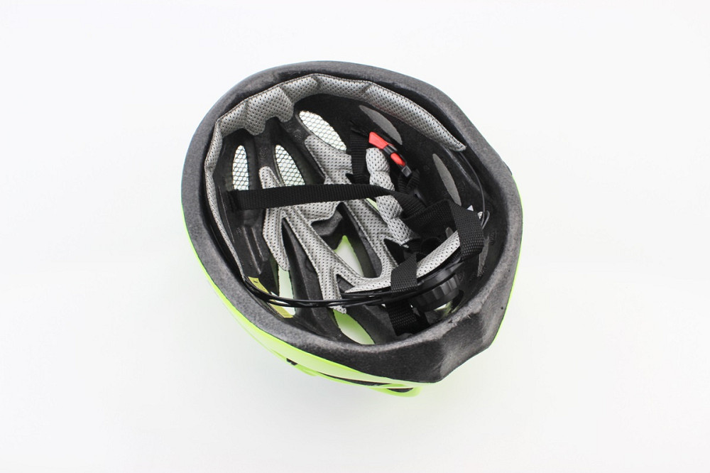 Шолом велосипедний M (54-57 см) знімний козирок, 18 вент. отворів, салатово-синій AVHM-02 Київ - фото 3