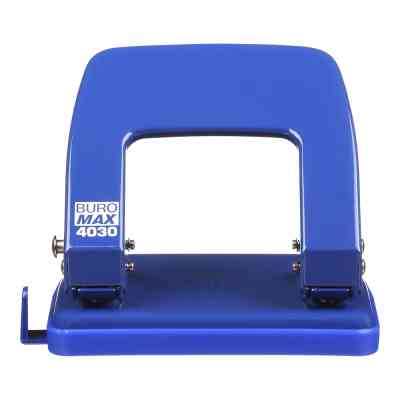 Дырокол Buromax металлический, до 25 листов, 122 х 108 х 54 мм, синий (BM.4030-02) Винница