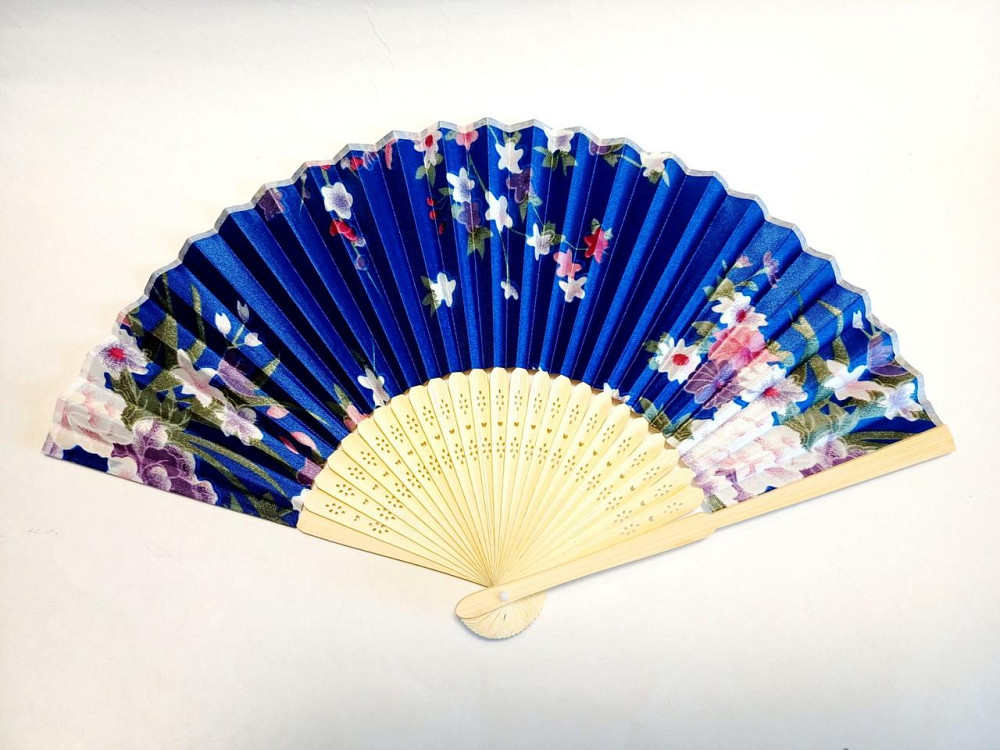 Віяло з бамбука ручний Квіти Київ - фото 1