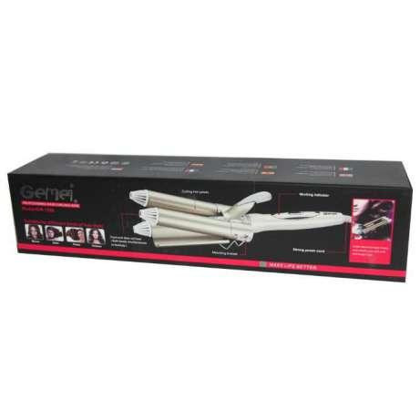 Потрійна плойка (щипці для волосся) керамічне покриття Gemei GM 1988 Вінниця - фото 10