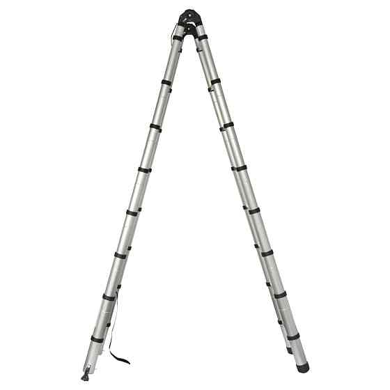 Flora Лестница телескопическая универсальная 16 ступеней 5.0м FLORA (5033434) Коломия