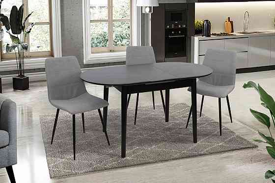 Стіл Тітан 110/140*75, чорний/керам чорна Київ