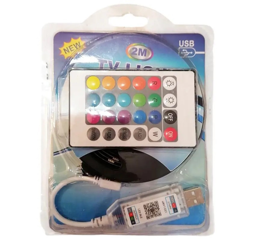 Стрічка світлодіодна LED RGB 108, 2 м Вінниця - фото 5