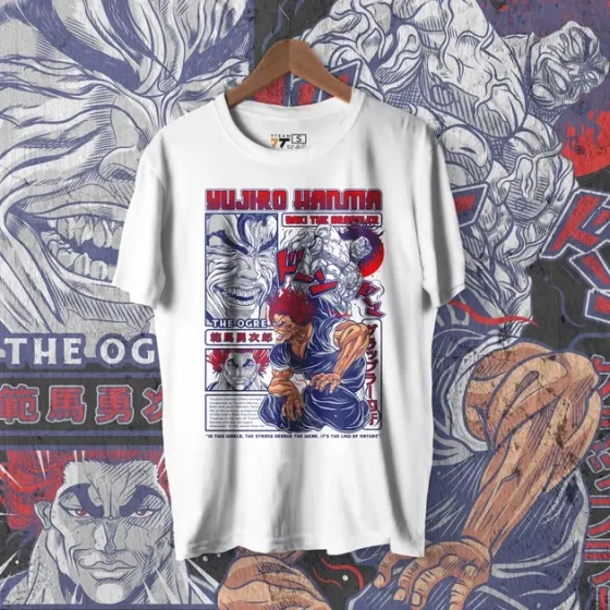 Футболка для підлітка хлопчика з принтом BAKI Yujiro Hanma W Розмір 160 Anime10704 Дніпро