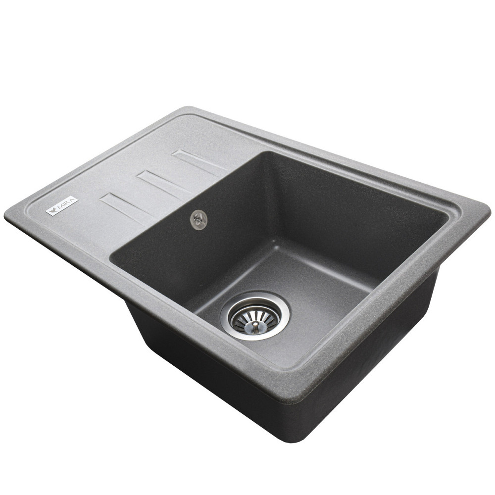 Гранитная мойка Mira MONTI серый 620 х 435 мм (000028977) Киев - изображение 4
